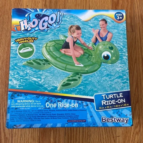 H2O Go Turtle Ride On Kids Tube - Picture 1 of 6